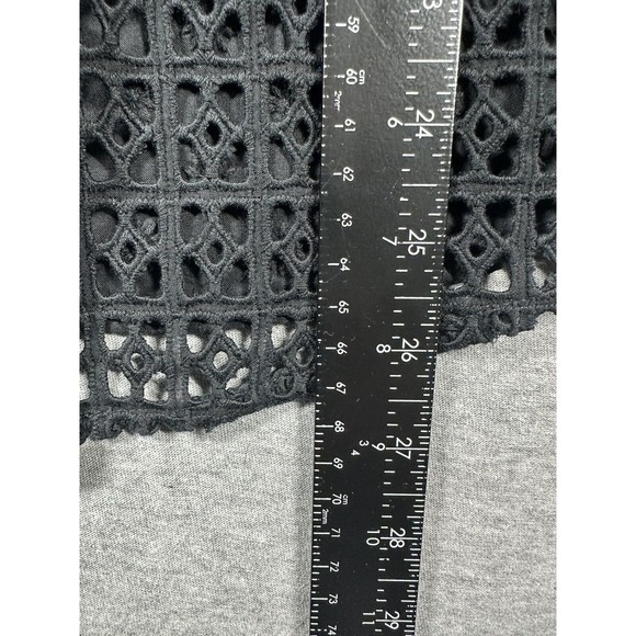 NWT Rails‎ Yuri Black Eyelet Shirt Short Sleeve Oversize Womens Small $27 - Picture 8 of 9